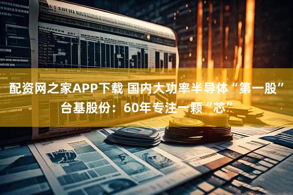 配资网之家APP下载 国内大功率半导体“第一股”台基股份：60年专注一颗“芯”